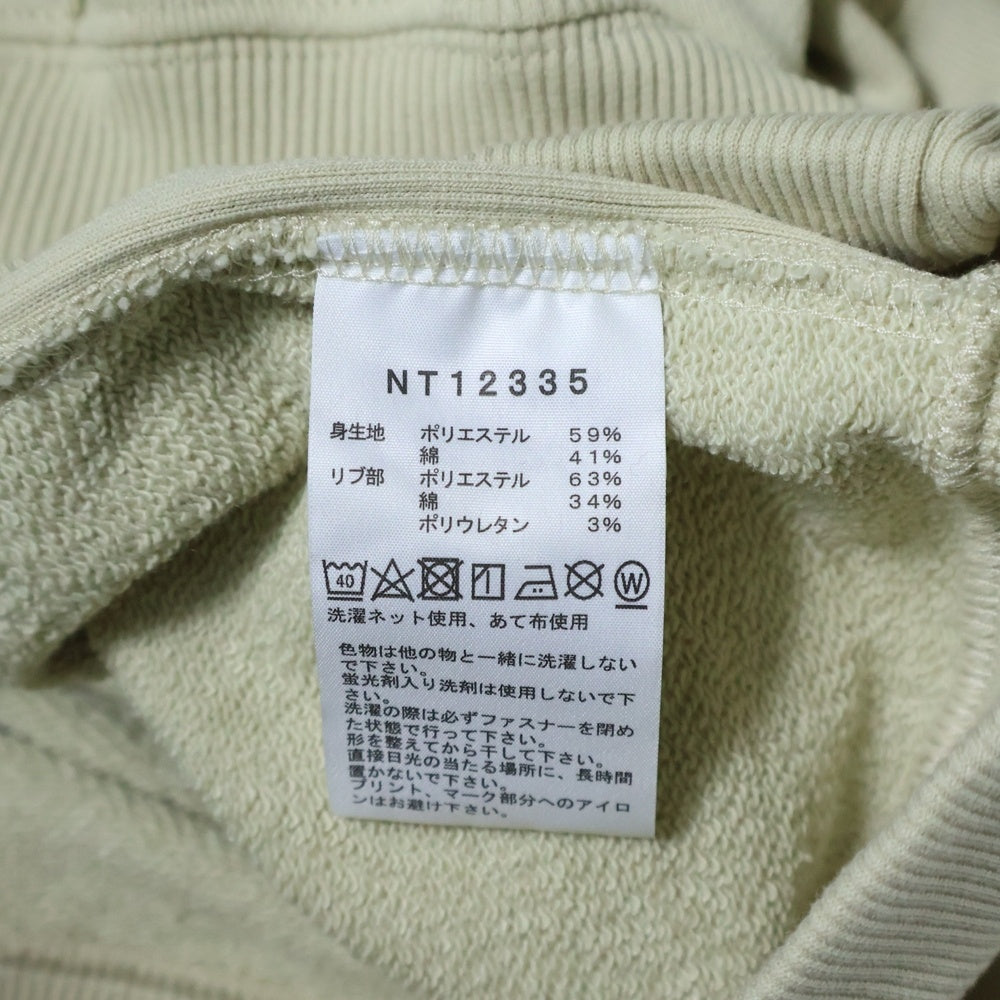 THE NORTH FACE(ザノースフェイス) スクエアロゴ フルジップフーディ ベージュ NT12335