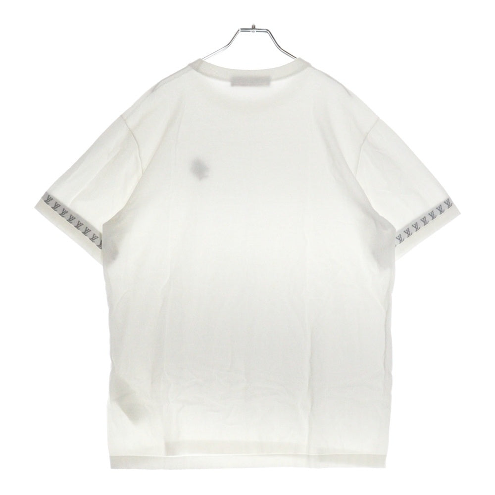 LOUIS VUITTON(ルイヴィトン) 24AW ×タイラーザクリエイター モノグラムジャガードロゴ コットンクルーネック半袖Tシャツカットソー ホワイト RM242MQ Z34 HRN42W