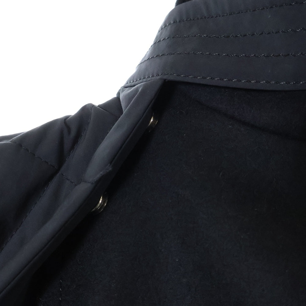 Sacai(サカイ) 23AW Wool Melton Mix Coat ウールメルトンミックスコート レディース23-06751 ブラック