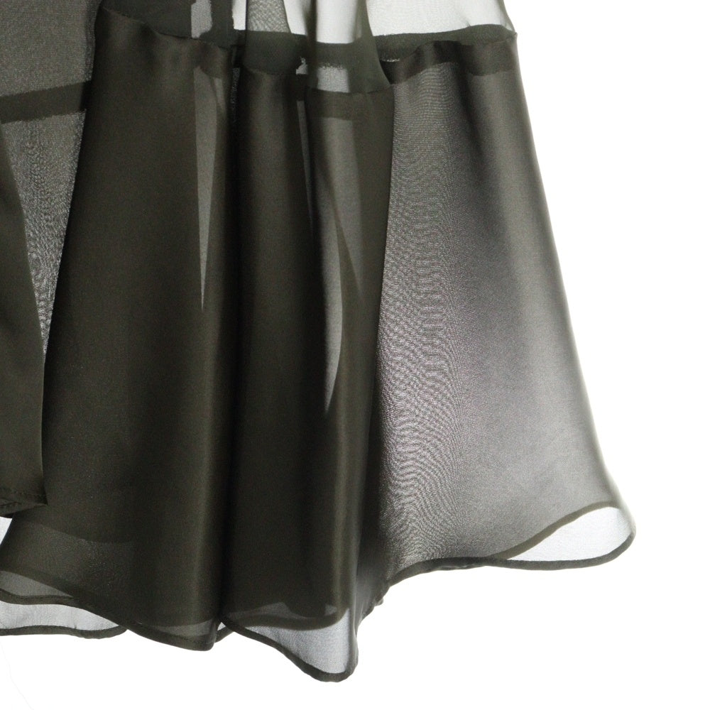 Sacai(サカイ) 20AW DOCKING CHIFFON SKIRT 20-05316 ドッキング シフォンスカート レディース カーキ