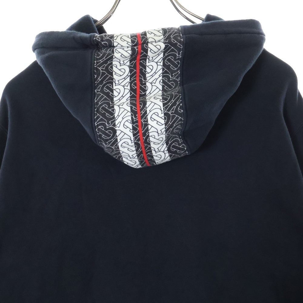 BURBERRY(バーバリー) 20SS TB モノグラム ライン プルオーバー パーカー 8026940 L ブラック/レッド
