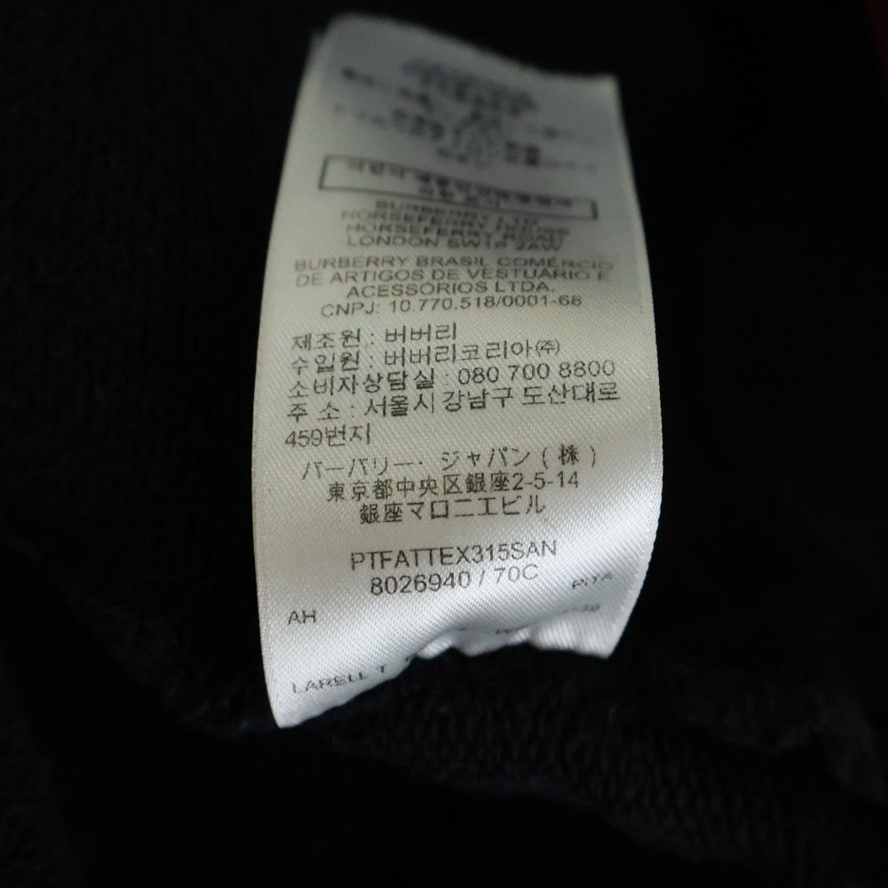BURBERRY(バーバリー) 20SS TB モノグラム ライン プルオーバー パーカー 8026940 L ブラック/レッド
