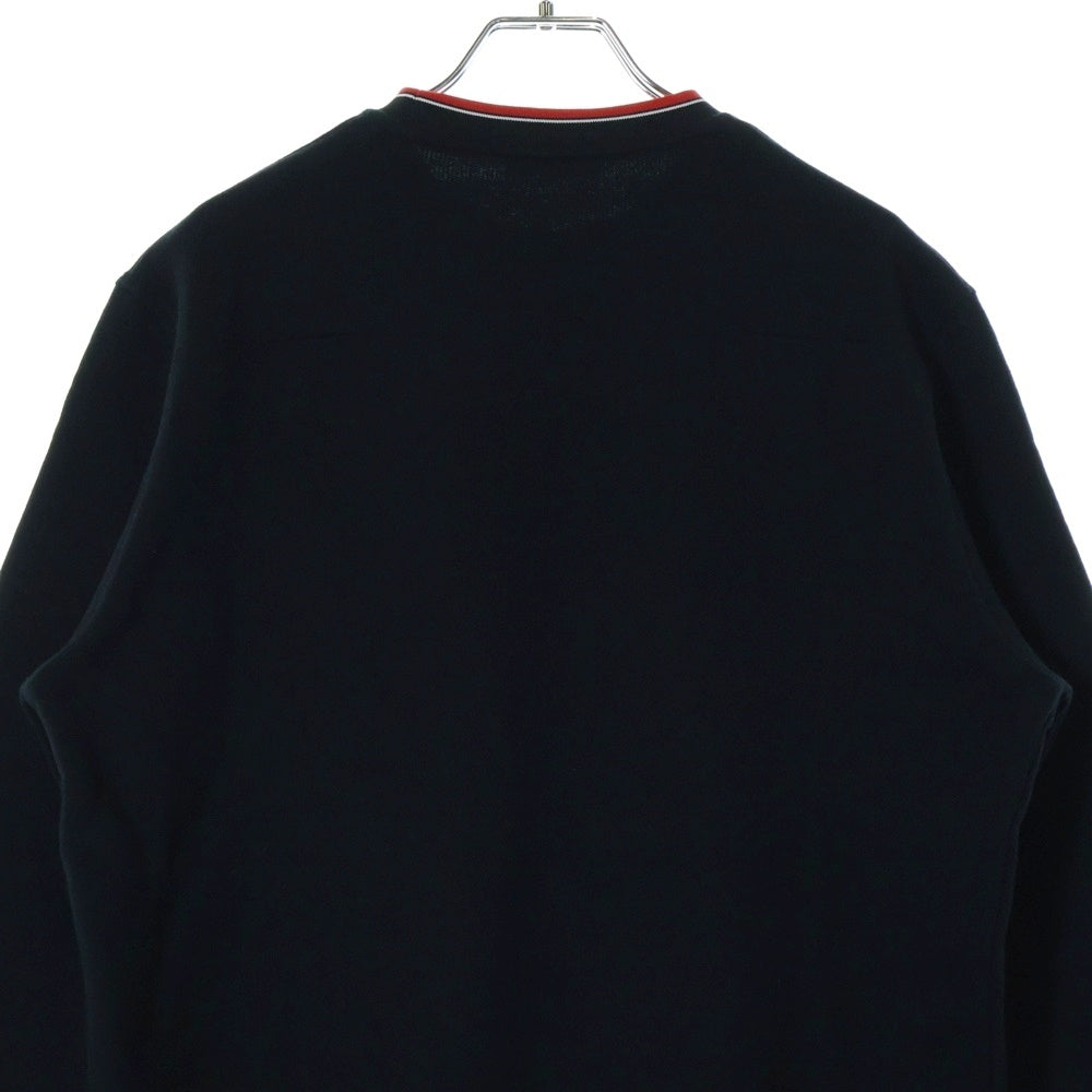 Dior HOMME(ディオールオム) ロゴ ROSEエンブロイダリー 長袖 スウェットトレーナー ブラック 733J613M0500