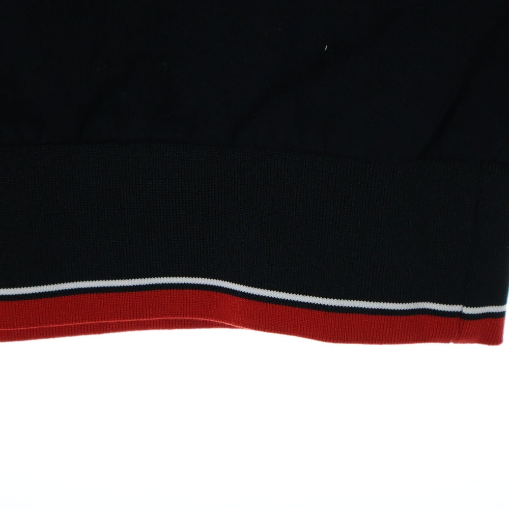 Dior HOMME(ディオールオム) ロゴ ROSEエンブロイダリー 長袖 スウェットトレーナー ブラック 733J613M0500
