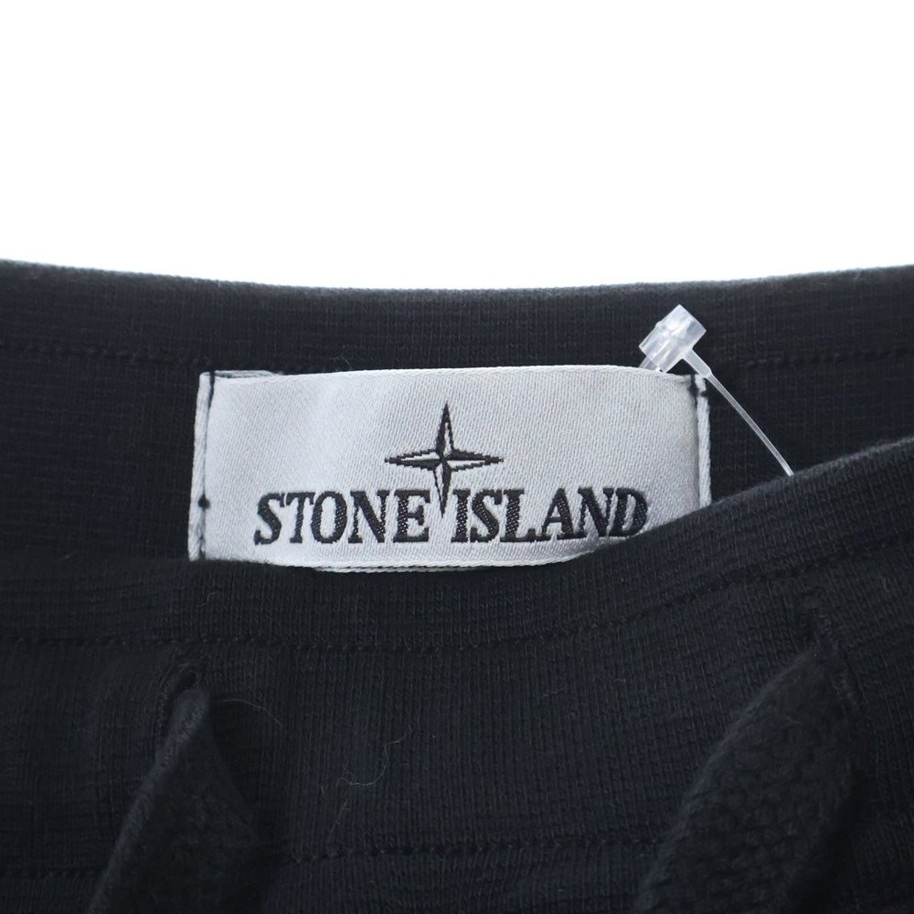 STONE ISLAND(ストーンアイランド) スウェットショートパンツ ロゴパッチ ブラック 101564651