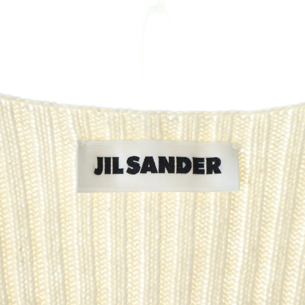 JIL SANDER(ジルサンダー) リブニット セーター ワンピース アイボリー レディース J02CT0194 J15362