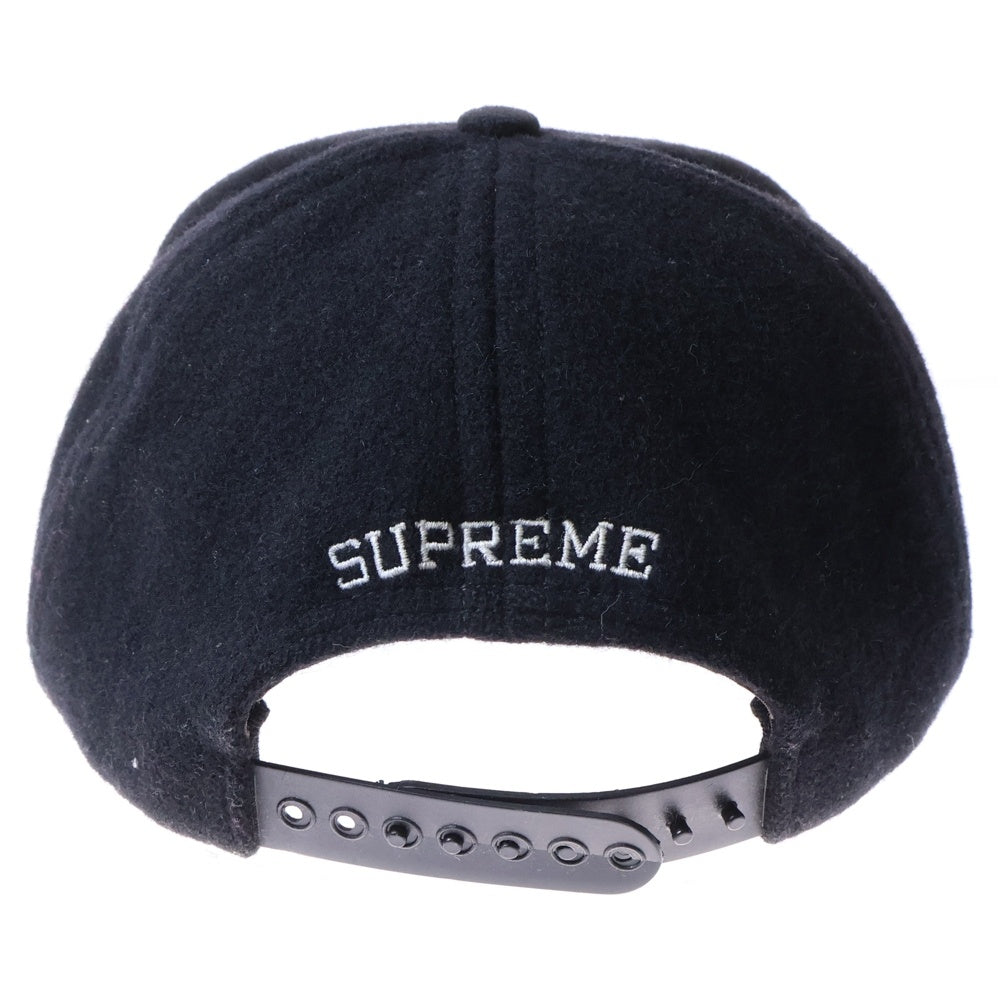 SUPREME(シュプリーム) 12AW S logo wool CAP ウールSロゴ ベースボールキャップ 帽子 ブラック
