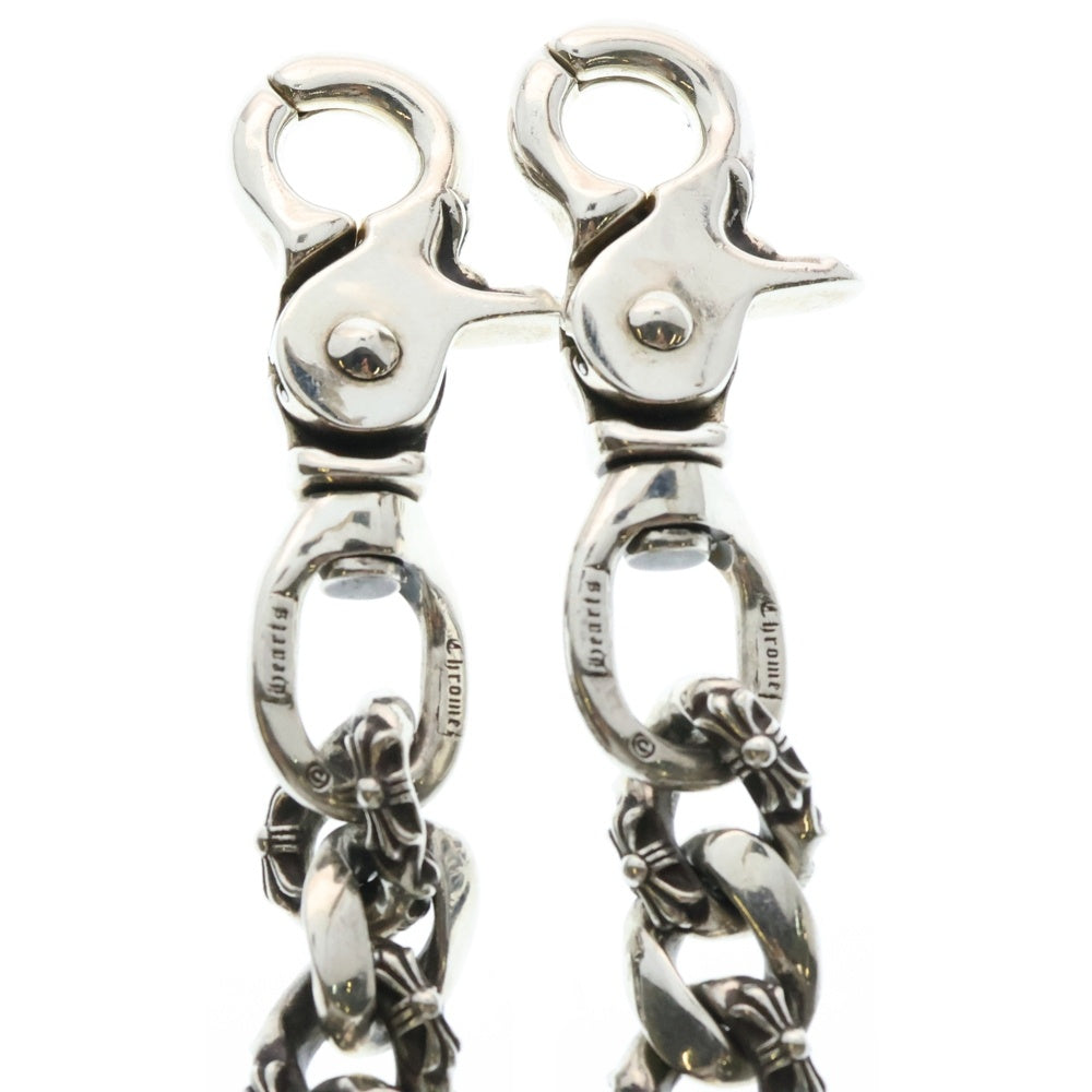 CHROME HEARTS(クロムハーツ) FANCY LONG-T/2クリップロングファンシー ウォレットチェーン シルバー BCA075