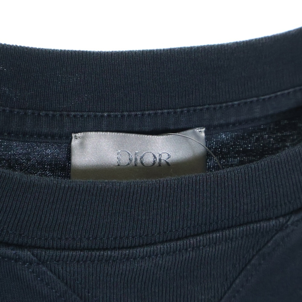 DIOR(ディオール) 21SS OBLIQUE LAYERED OVER TEE オブリークシャツレイヤード半袖Tシャツ カットソー ネイビー113J632A0677