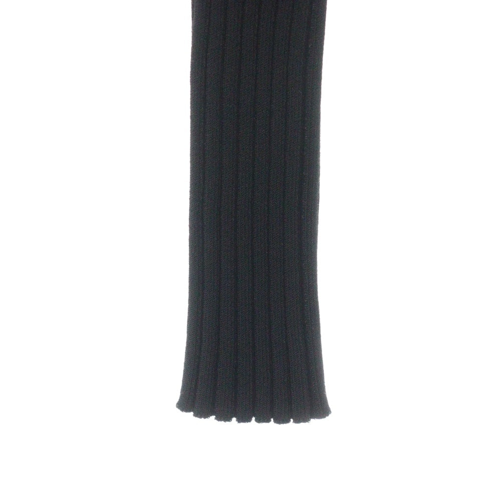 JACQUEMUS(ジャックムス) チャームロゴ クロップド丈 マイクロリブニットカーディガン ブラック レディース 213KN108-2190-990