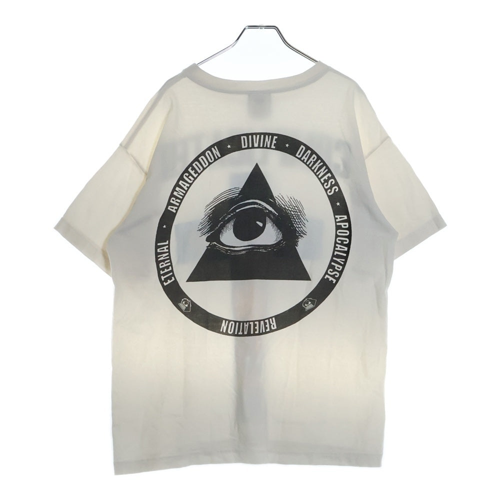 SAINT MICHAEL(セントマイケル) 23AW ×KAWAMURA KOSUKE KK/SS TEE 23AW 23AWCOMPLICATED カワムラ コウスケ コンプリート キリスト プリント ヴィンテージ加工 半袖Tシャツ SM-A23-0000-C18