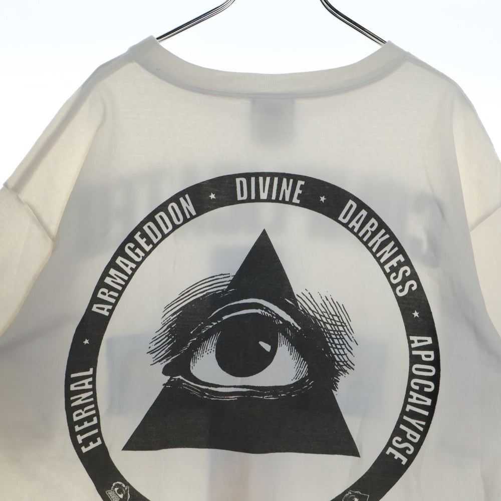 SAINT MICHAEL(セントマイケル) 23AW ×KAWAMURA KOSUKE KK/SS TEE 23AW 23AWCOMPLICATED カワムラ コウスケ コンプリート キリスト プリント ヴィンテージ加工 半袖Tシャツ SM-A23-0000-C18