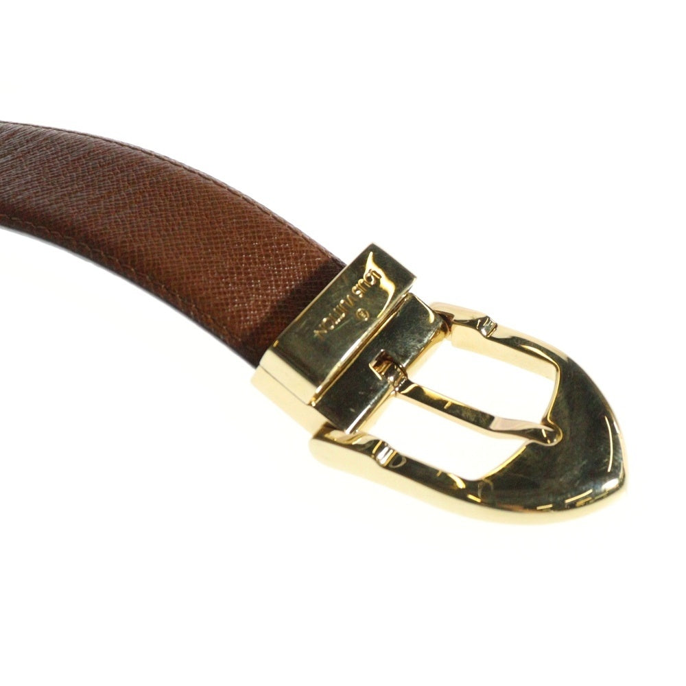 LOUIS VUITTON(ルイヴィトン) LETHER BELT サンチュール クラシック レザーベルト ブラウン CT0913