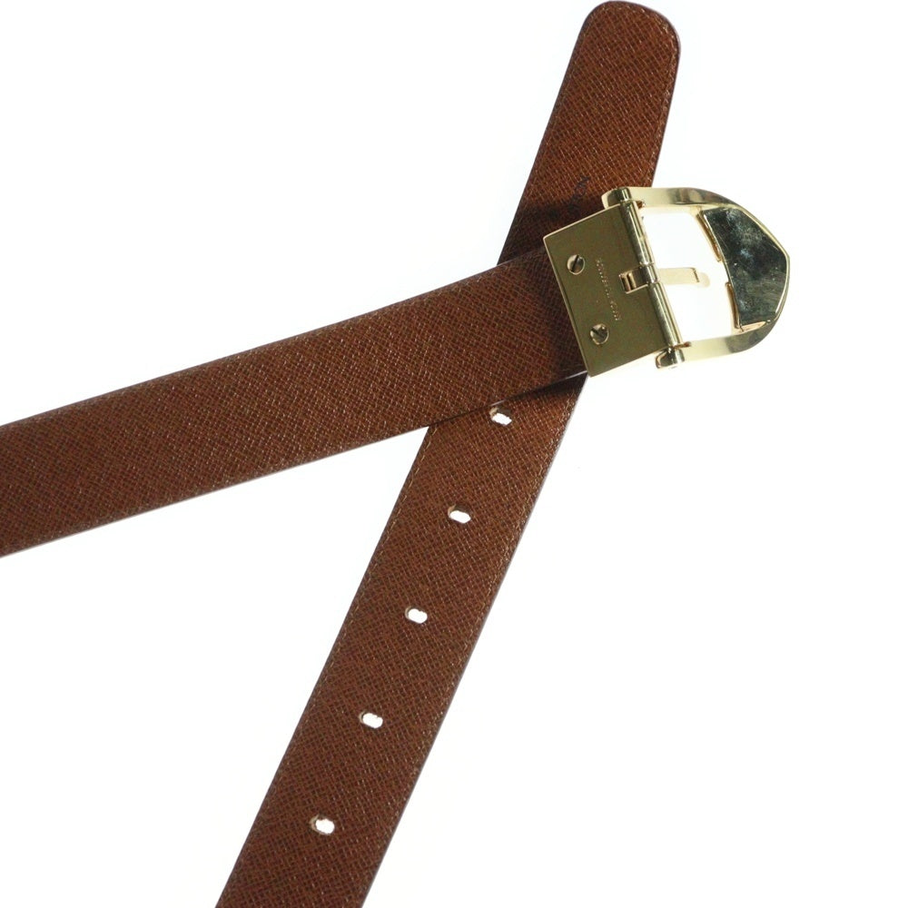 LOUIS VUITTON(ルイヴィトン) LETHER BELT サンチュール クラシック レザーベルト ブラウン CT0913