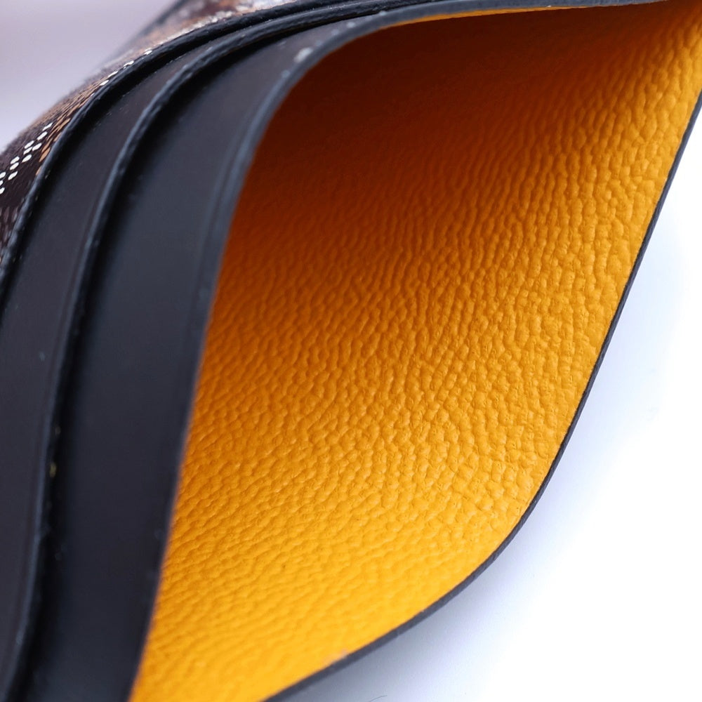 GOYARD(ゴヤール) ヘリンボーン サンシュルピス レザーカードケース グリーン