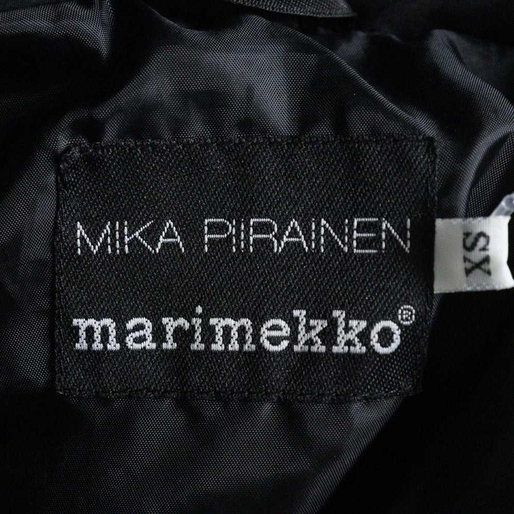 marimekko(マリメッコ) 総柄デザイン ジップアップダウンジャケット アウター ブラック