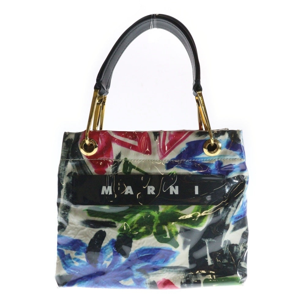 MARNI(マルニ) GLOSSY GRIP フラワー総柄 ハンドバッグ トートバッグ ?BMMP0013Q1