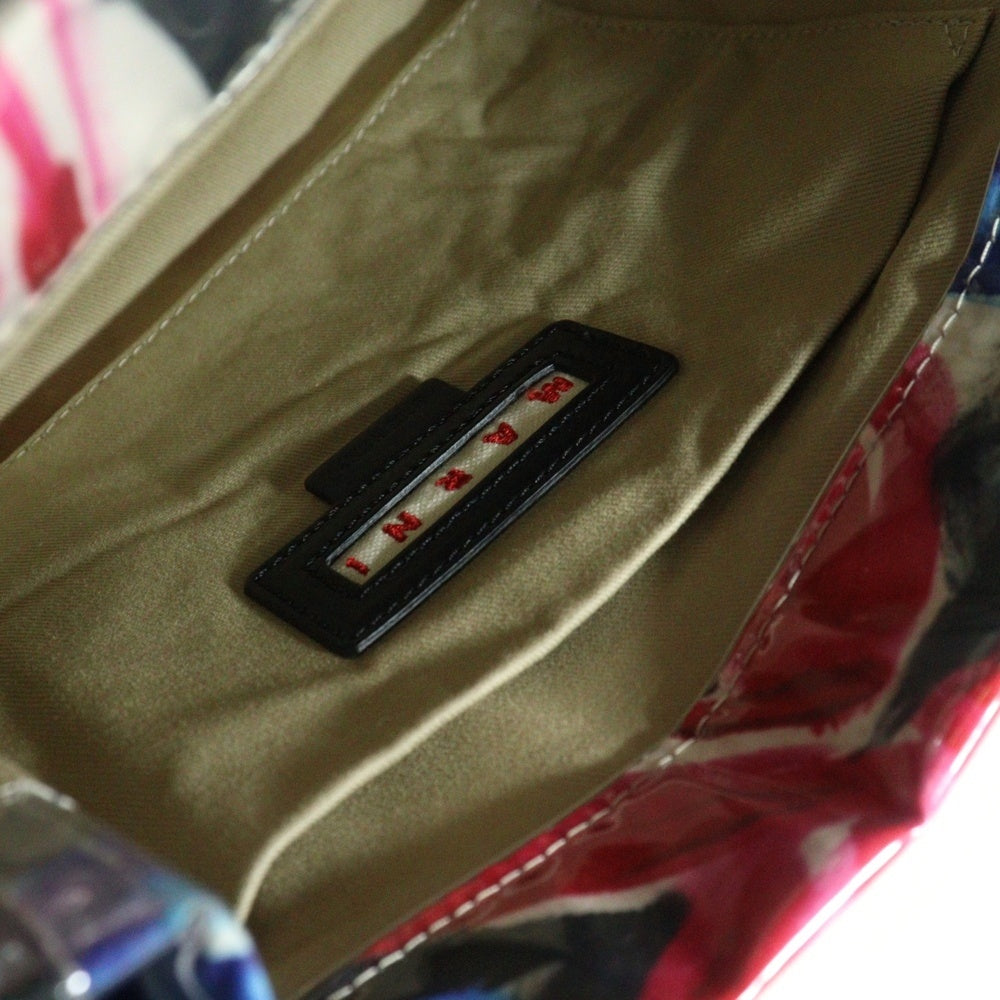 MARNI(マルニ) GLOSSY GRIP フラワー総柄 ハンドバッグ トートバッグ ?BMMP0013Q1