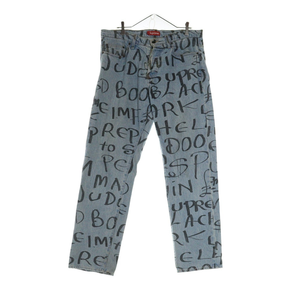 SUPREME(シュプリーム) 20AW Black Ark Regular Jean ブラックアークグラフィティ レギュラーデニムパンツ インディゴブルー