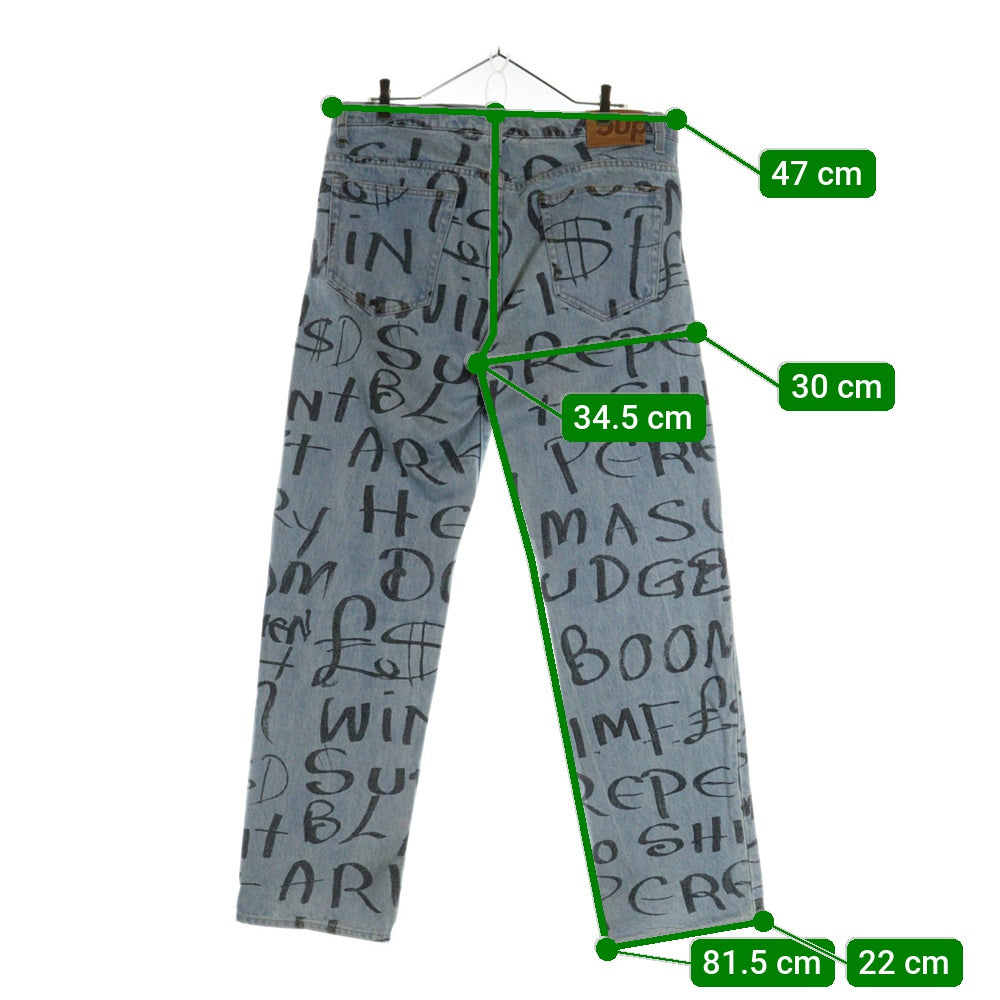 SUPREME(シュプリーム) 20AW Black Ark Regular Jean ブラックアークグラフィティ レギュラーデニムパンツ インディゴブルー