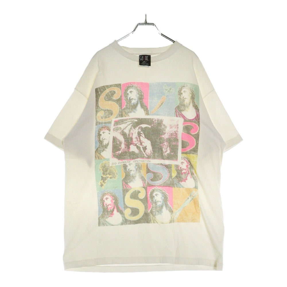 SAINT MICHAEL(セントマイケル) 24SS SW SS TEE VEGES フォトプリント 半袖Tシャツ カットソー ホワイト SM-YS8-0000-C15