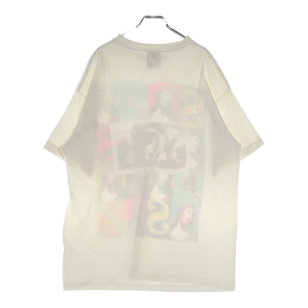 SAINT MICHAEL(セントマイケル) 24SS SW SS TEE VEGES フォトプリント 半袖Tシャツ カットソー ホワイト SM-YS8-0000-C15