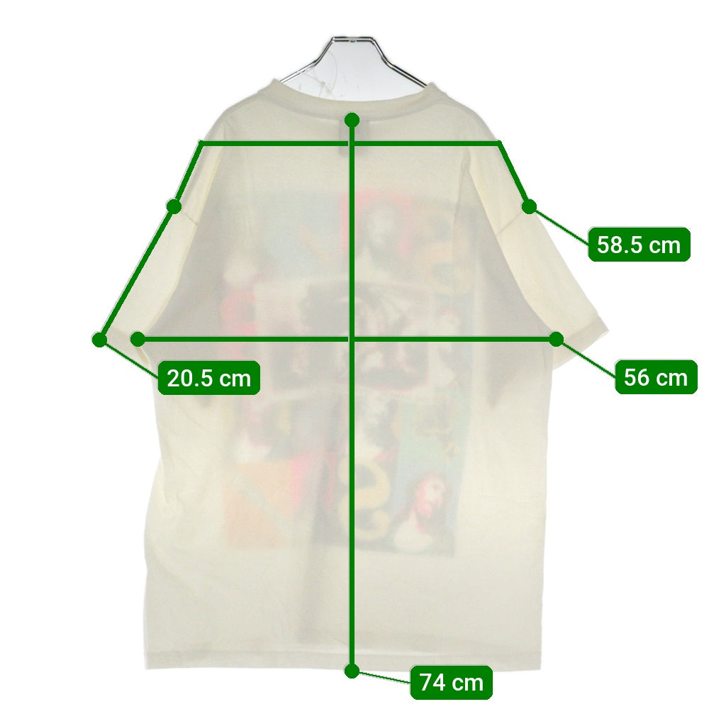 SAINT MICHAEL(セントマイケル) 24SS SW SS TEE VEGES フォトプリント 半袖Tシャツ カットソー ホワイト SM-YS8-0000-C15