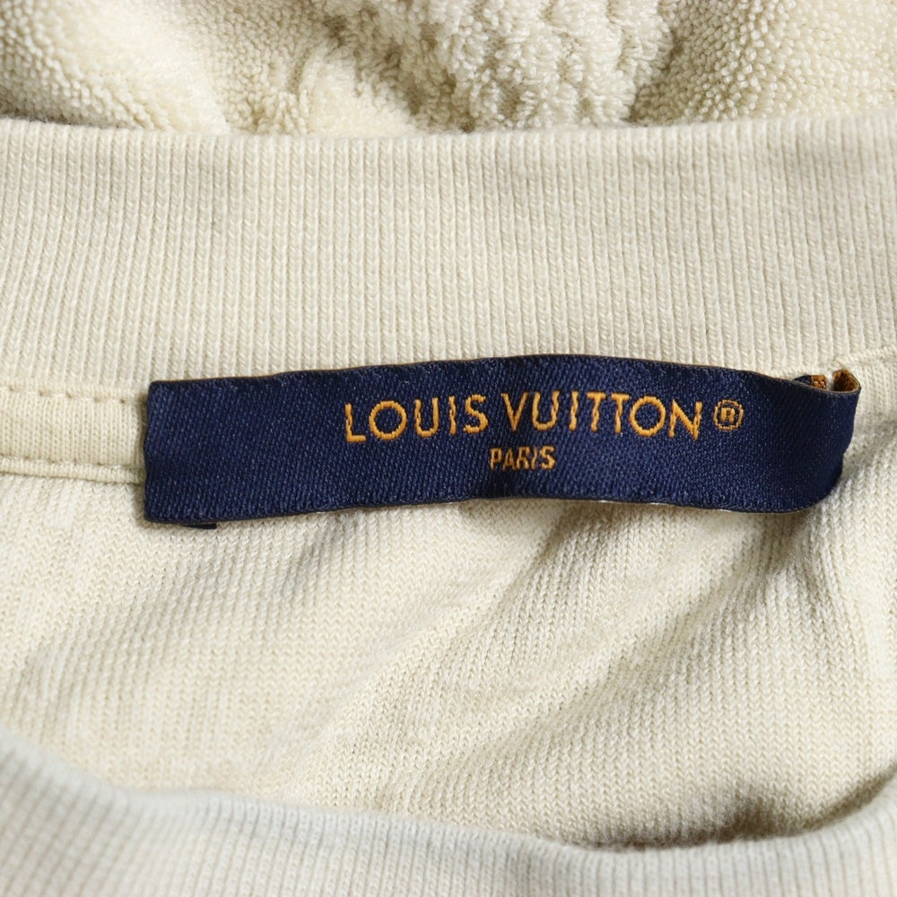 LOUIS VUITTON(ルイヴィトン) 25AW ダミエ パイル地 半袖Tシャツ カットソー アイボリー RM252MQ RVP HRY44W
