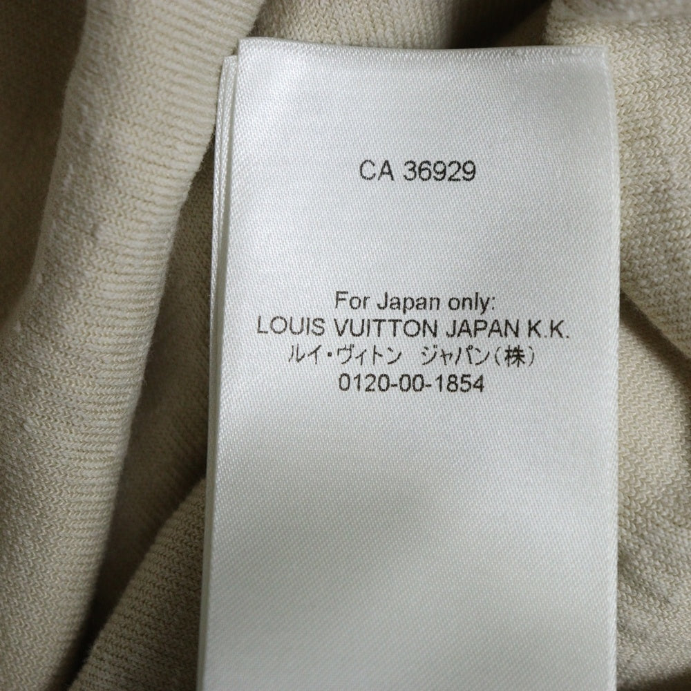 LOUIS VUITTON(ルイヴィトン) 25AW ダミエ パイル地 半袖Tシャツ カットソー アイボリー RM252MQ RVP HRY44W