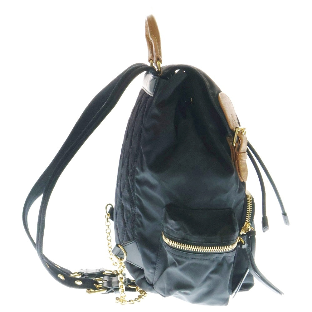 BURBERRY(バーバリー) ロゴナイロンバッグパック リュック ブラック 4016622 レディース