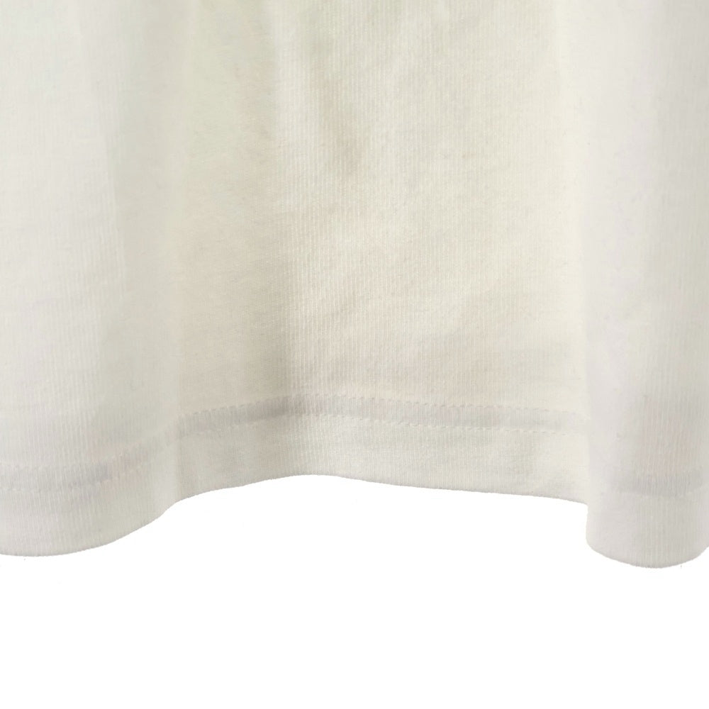 THE NORTH FACE(ザノースフェイス) Nuptse Cotton Tee NT82135 ロゴ刺繍 クルーネック ロングスリーブ ヌプシ コットン 長袖Tシャツ カットソー ホワイト