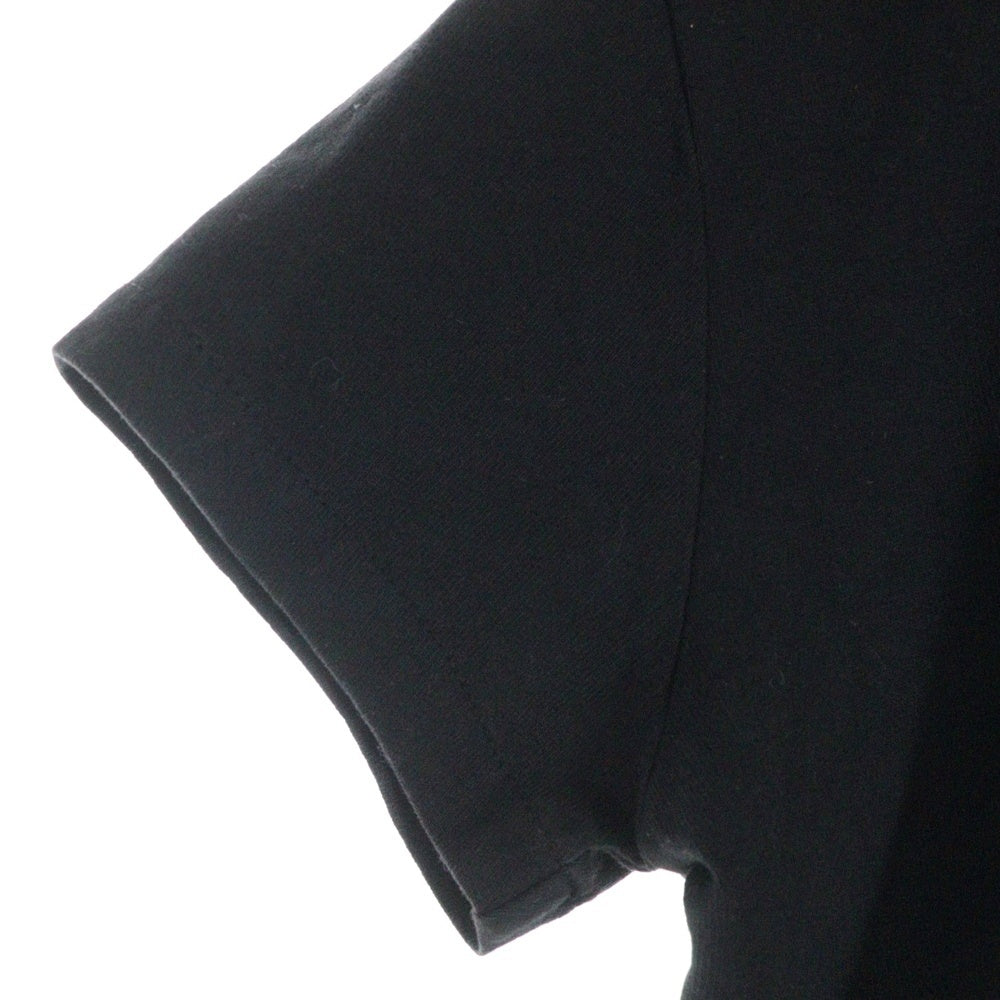 CHROME HEARTS(クロムハーツ) Y NOT 英字スモールCHクロス刺繍ショート丈半袖Tシャツ レディース ブラック