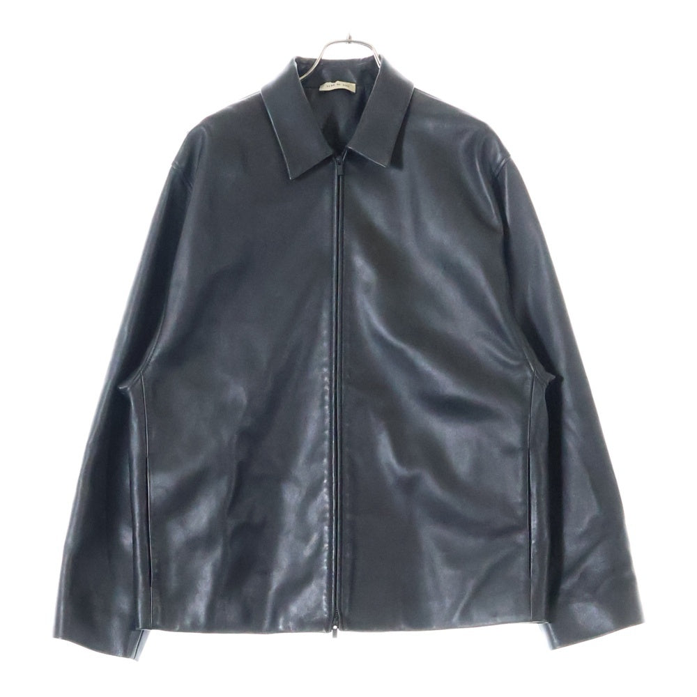 FEAR OF GOD(フィアオブゴッド) Rider シングル ジップアップレザージャケット ライダースジャケット ブラック