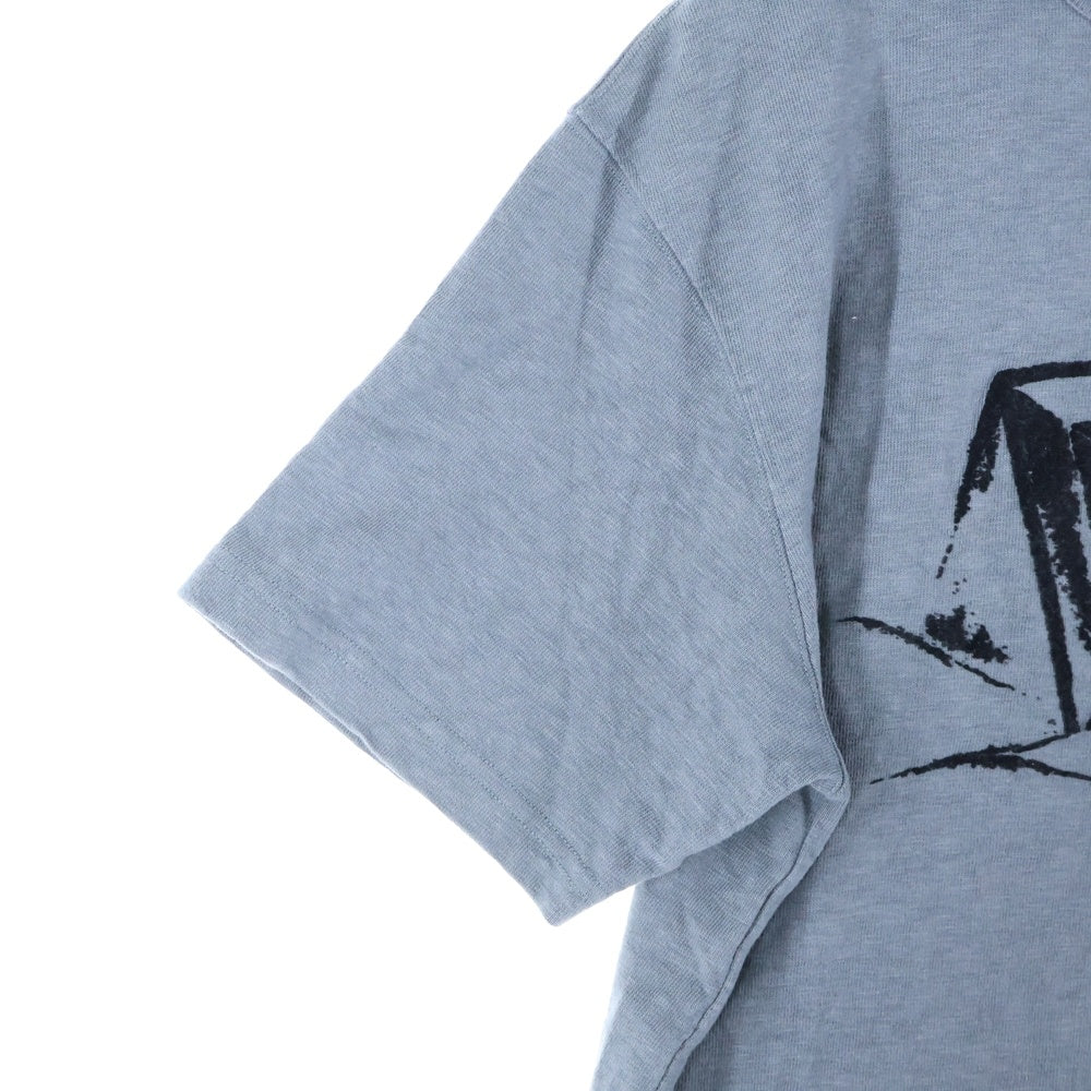 DIOR(ディオール) 23AW スラブコットンジャージー ロゴ クルーネック 半袖Tシャツ カットソー グレー 393J696A0849