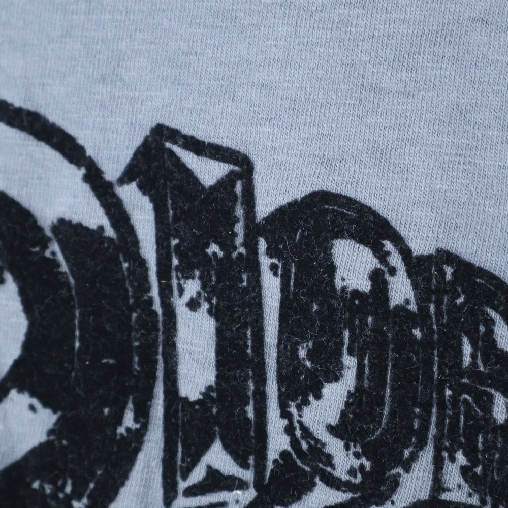 DIOR(ディオール) 23AW スラブコットンジャージー ロゴ クルーネック 半袖Tシャツ カットソー グレー 393J696A0849