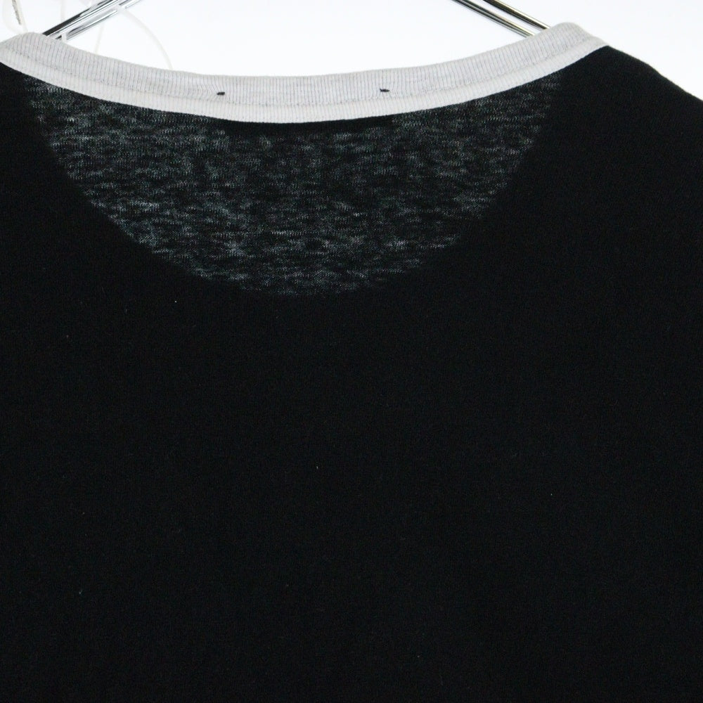 UNDERCOVER(アンダーカバー) crew neck t-shirt フロントロゴ クルーネックコットン長袖 ブラック UC1C4810