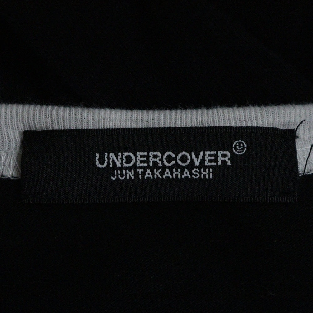 UNDERCOVER(アンダーカバー) crew neck t-shirt フロントロゴ クルーネックコットン長袖 ブラック UC1C4810