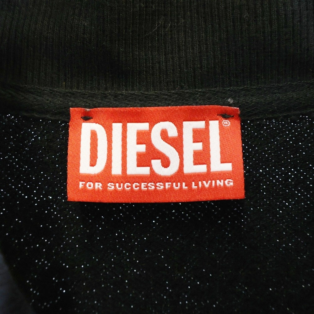 DIESEL(ディーゼル) オーバルD ジップアップ パーカー フーディー ブラック A11439