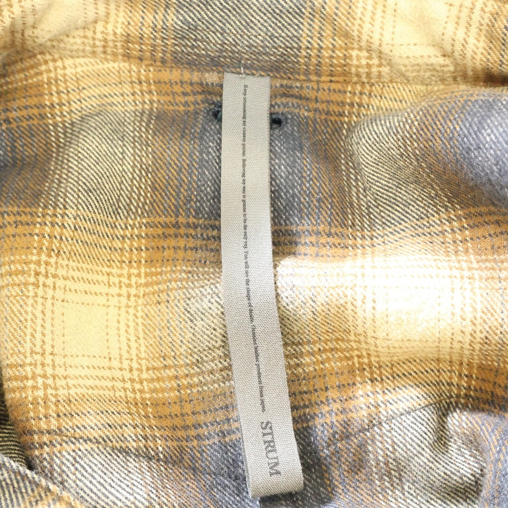 STRUM(ストラム) コットン シャギーチェック 長袖ウエスタン シャツ STC152-01