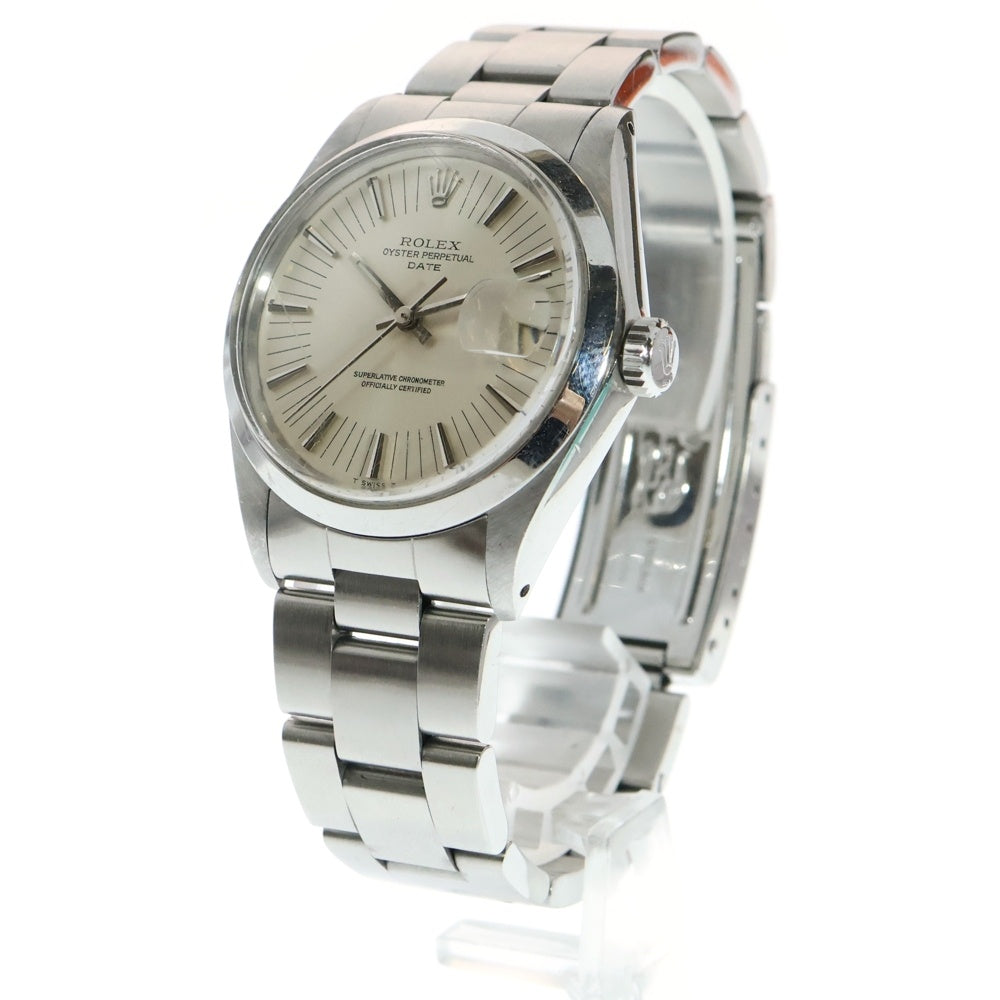 ROLEX(ロレックス) OYSTER PERPETUAL DATE オイスターパーペチュアルデイト シルバー文字盤 SS/AT