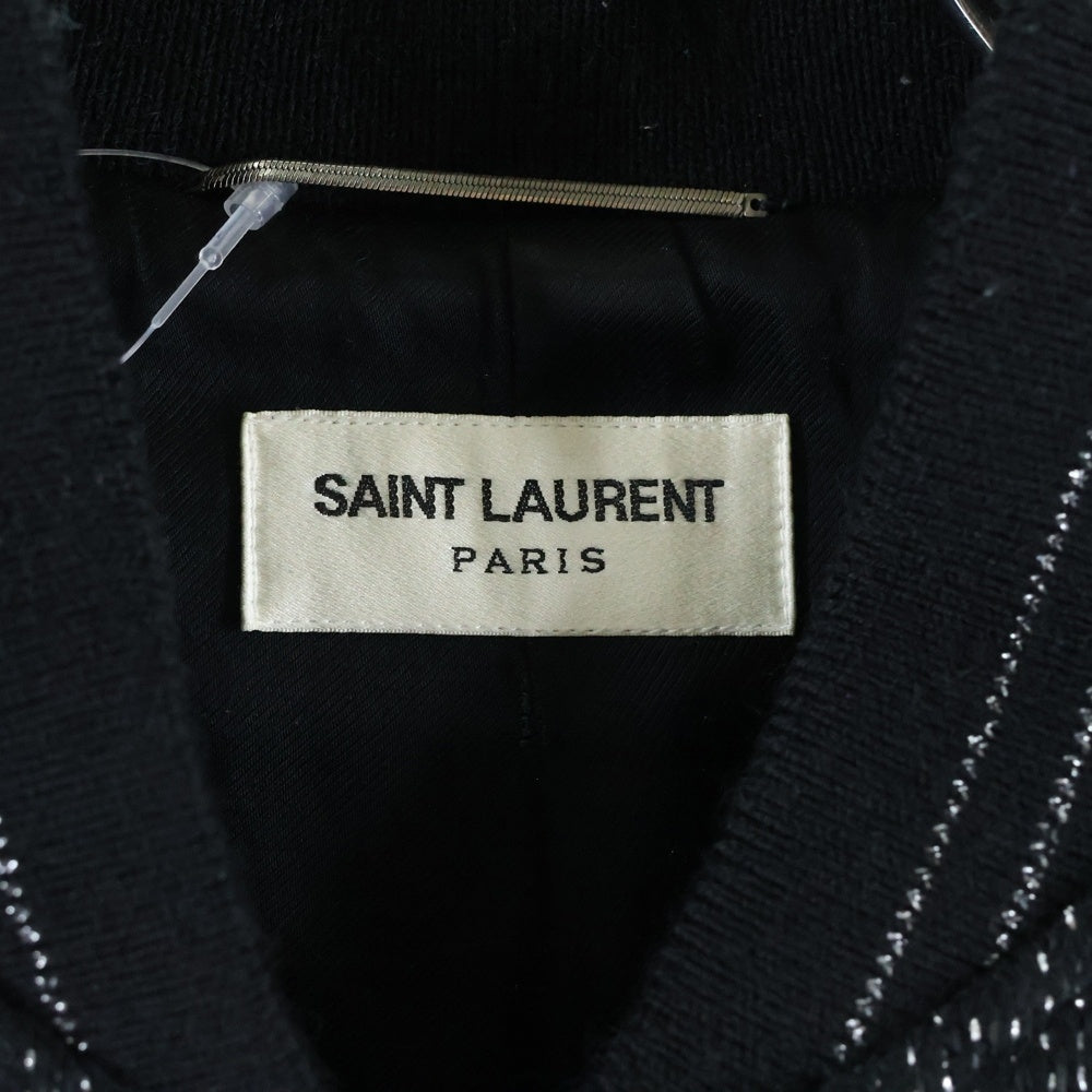 SAINT LAURENT PARIS(サンローランパリ) 20SS Bomber Jacket スパンコール ジップアップ ボンバー ジャケット ブルゾン ブラック 603482 Y1A02