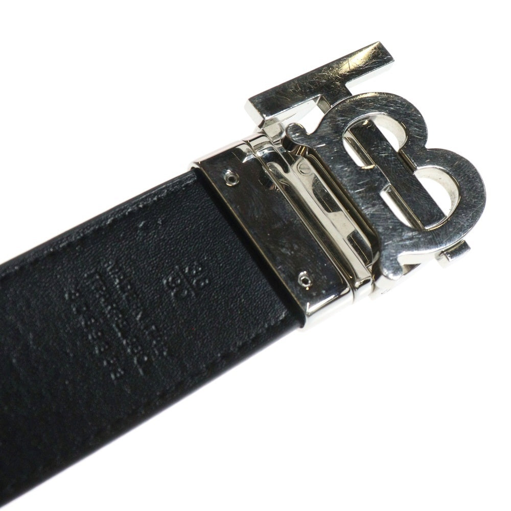 BURBERRY(バーバリー) TBバックル ノバチェック リバーシブル レザー ベルト 8069853 ブラック/ベージュ
