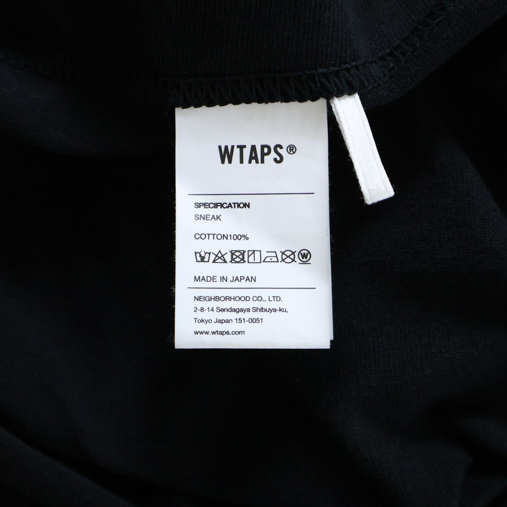 WTAPS(ダブルタップス) 25SS front logo T-shirt フロントロゴ 半袖Tシャツ ブラック 251ATDT-STM09S