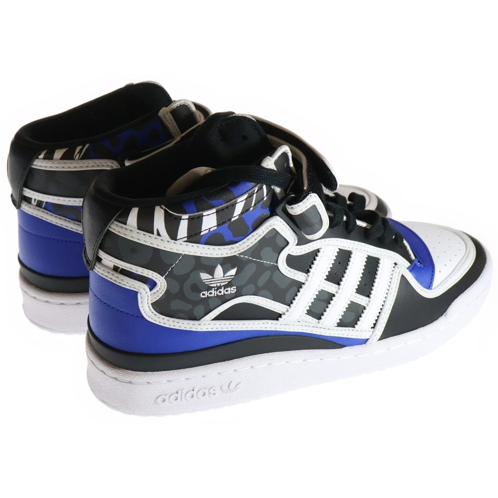 adidas Originals(アディダスオリジナルス) ×RICH MNISI WMNS FORUM MID GV8053 ×リッチムニシ ミッドカットスニーカー ホワイト/ブルー US10/27.0cm