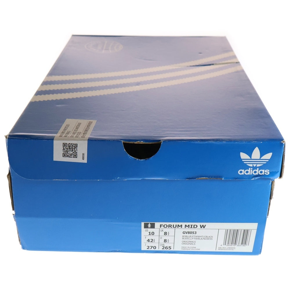 adidas Originals(アディダスオリジナルス) ×RICH MNISI WMNS FORUM MID GV8053 ×リッチムニシ ミッドカットスニーカー ホワイト/ブルー US10/27.0cm