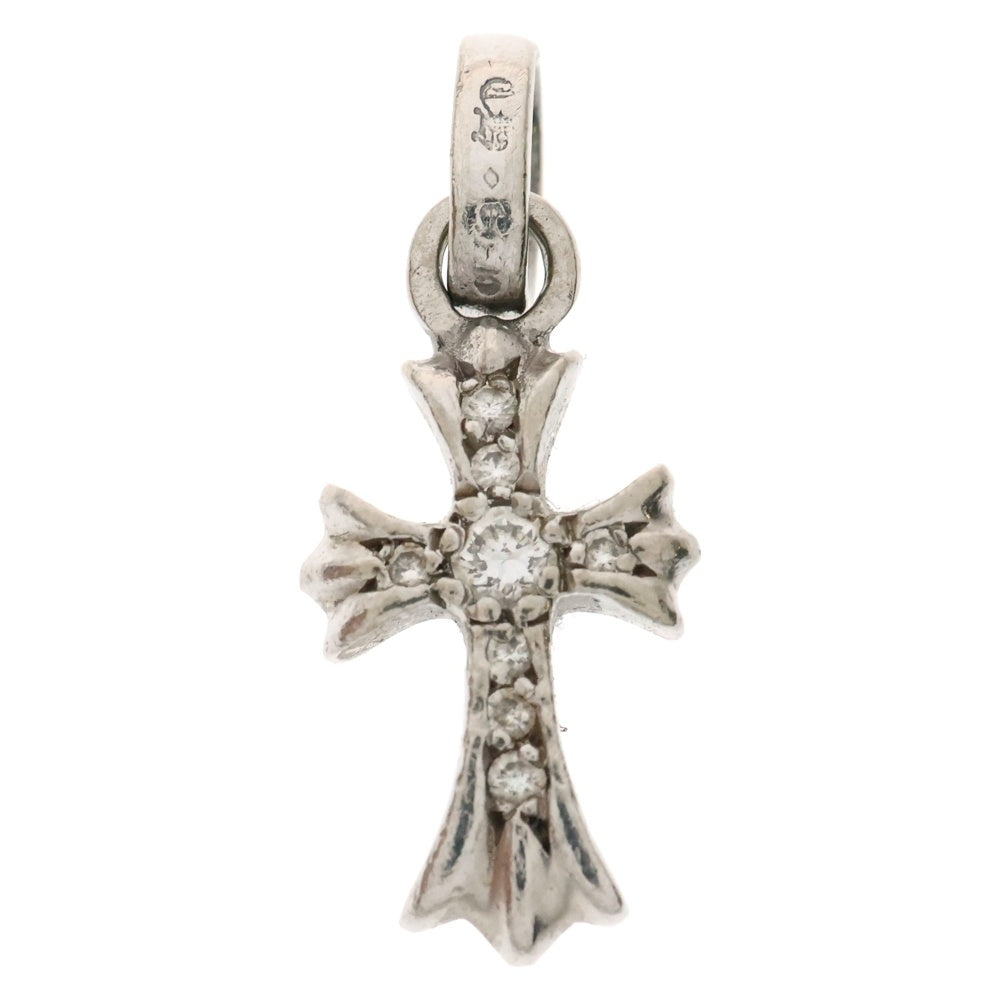 CHROME HEARTS(クロムハーツ) 18KWG CRS BBYFAT P/DIA ベイビーファットクロス PAVEダイヤ ペンダントトップ ホワイトゴールド BCA006