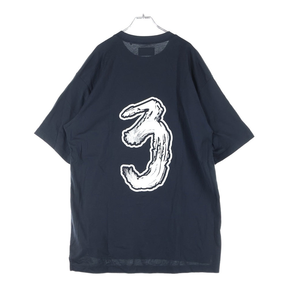 Y-3(ワイスリー) LOGO GFX TEE HY1271 ロゴプリントクルーネック半袖Tシャツ ブラック