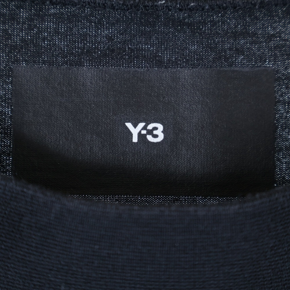 Y-3(ワイスリー) LOGO GFX TEE HY1271 ロゴプリントクルーネック半袖Tシャツ ブラック