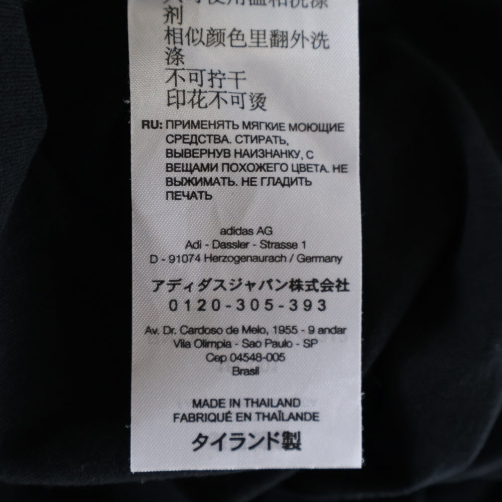Y-3(ワイスリー) LOGO GFX TEE HY1271 ロゴプリントクルーネック半袖Tシャツ ブラック