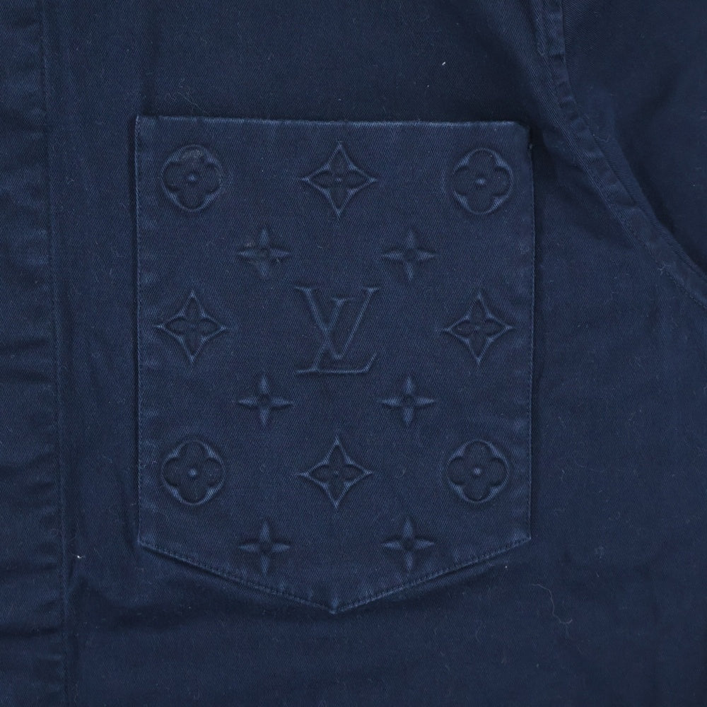 LOUIS VUITTON(ルイヴィトン) 25AW モノグラムポケット 半袖シャツ ネイビー RM252MQ FUG HTS48W